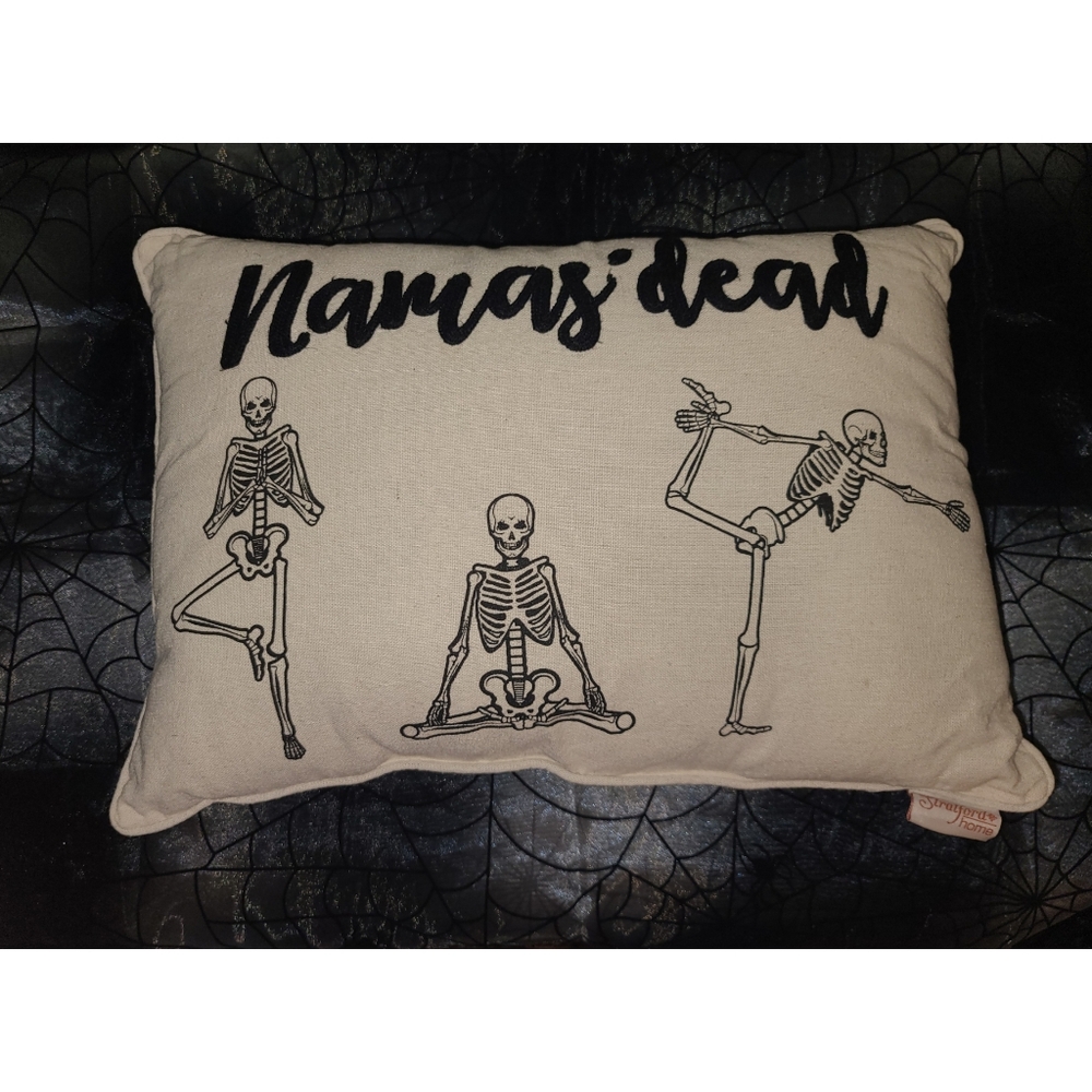 Halloween Namas' dead bone color pillow